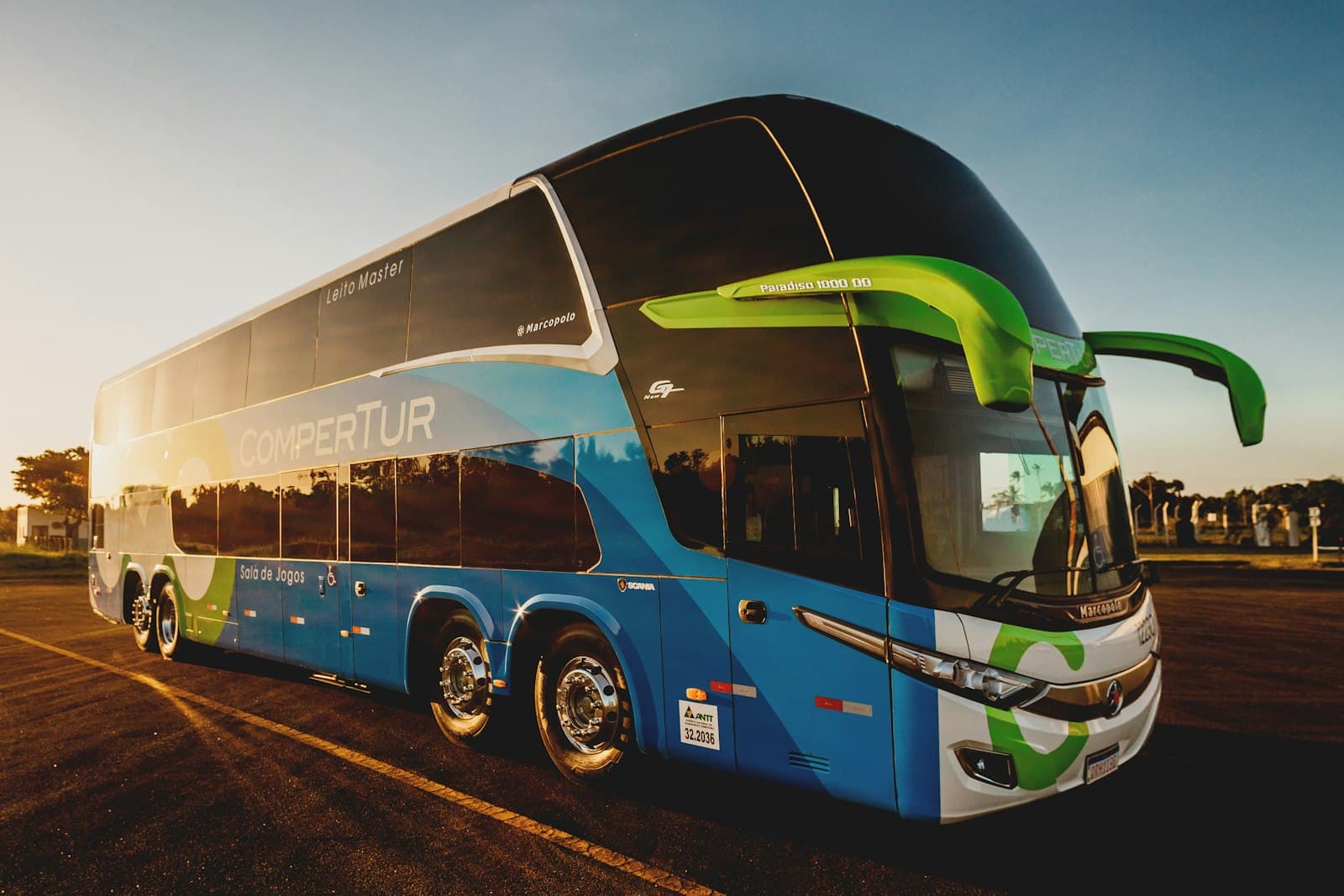 Coach bus for large groups and events