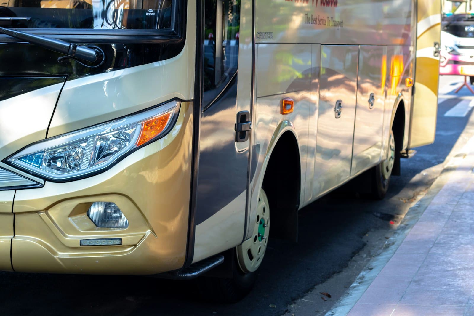 Safe air-conditioned bus for daily school transport